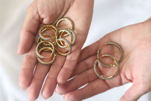 Two tone hoops
