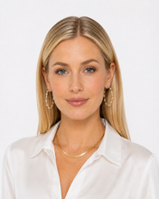 Load image into Gallery viewer, Inside out Gold Diamond Hoop Earrings
