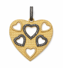 Load image into Gallery viewer, Two-Tone Heart Necklace
