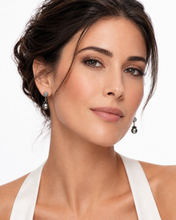 Load image into Gallery viewer, Tahitian Pearl &amp; Pavé Diamond Drop Earrings
