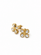 Load image into Gallery viewer, 4 Rose Cut Diamond Stud Earrings
