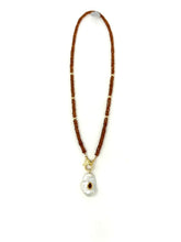 Load image into Gallery viewer, Mandarin garnet and pearl
