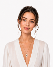 Load image into Gallery viewer, Emerald, Baroque Pearl &amp; Diamond Clasp Necklace

