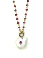 Load image into Gallery viewer, Baroque pearl and Ruby

