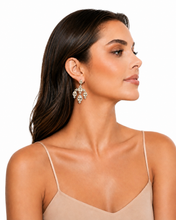 Load image into Gallery viewer, Honey Topaz &amp; Diamond Chandelier Earrings
