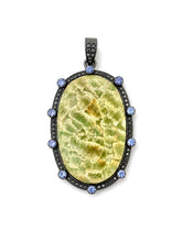 Load image into Gallery viewer, Agate Geode &amp; Diamond Pendant
