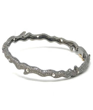 Load image into Gallery viewer, Rhodium &amp; Pavé Diamond Branch Bracelet
