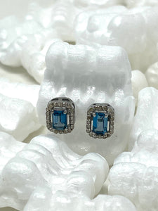 Blue Topaz Studs