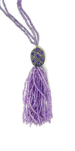 Load image into Gallery viewer, Amethyst and diamond Tassel
