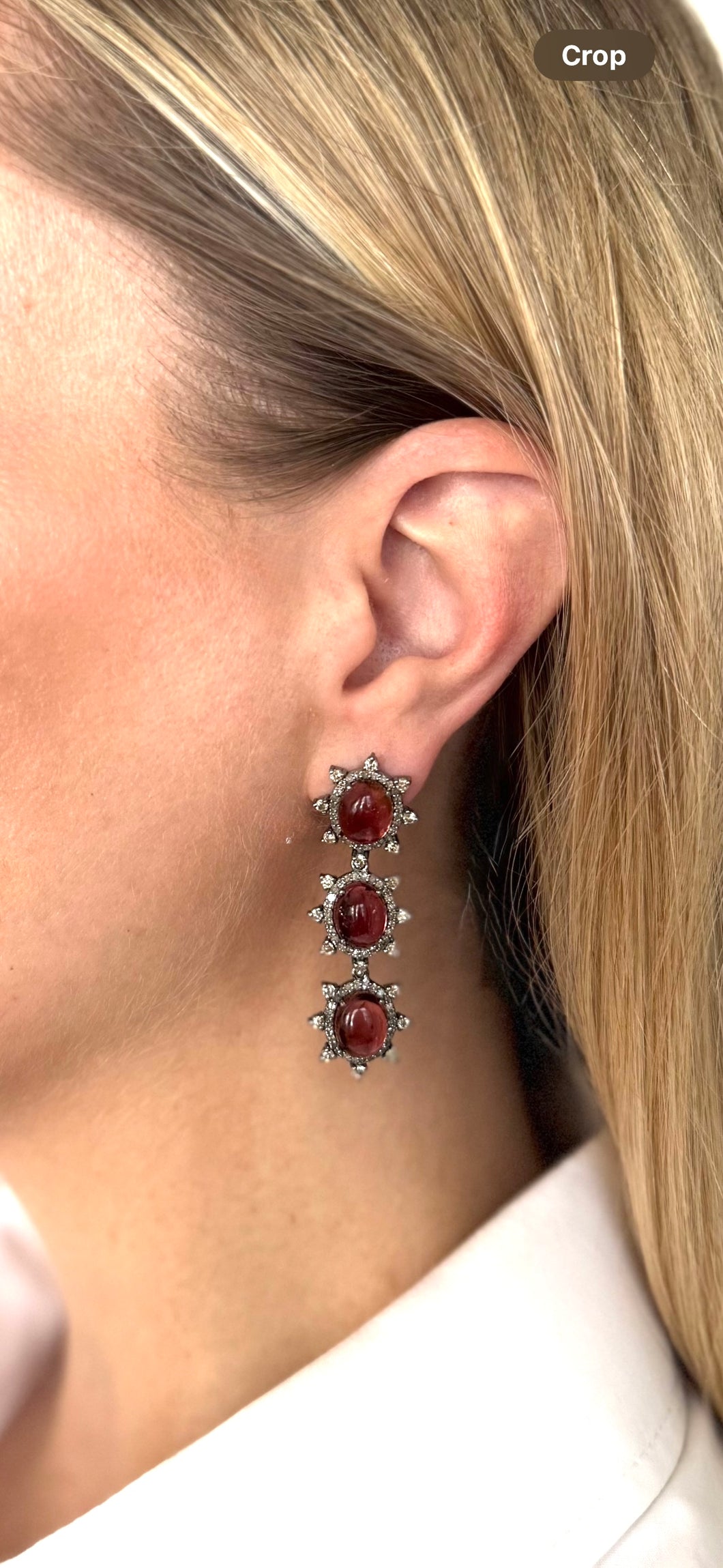 Garnet and diamonds