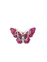 Load image into Gallery viewer, Ruby and Diamond Butterfly Brooch

