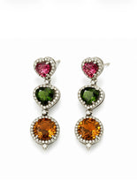 Load image into Gallery viewer, Trio of Tourmaline Earrings

