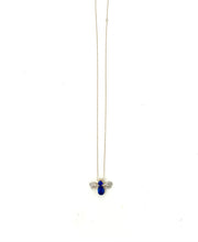 Load image into Gallery viewer, Tanzanite bee in gold
