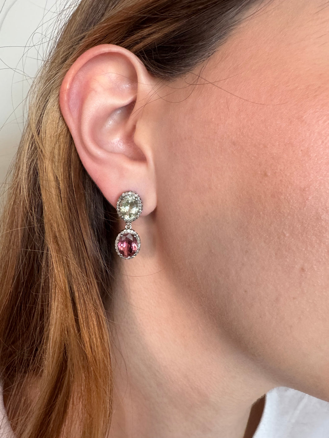 Tourmaline and diamonds