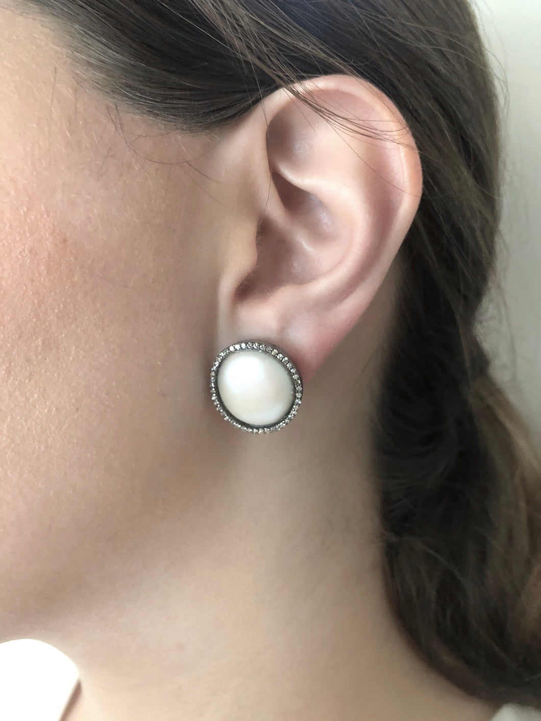 Coin Pearl Earrings