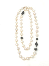 Load image into Gallery viewer, Pearls on gold and diamond beads
