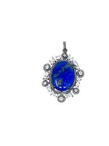 Lapis Lazuli, Moonstone and Diamonds