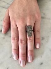 Load image into Gallery viewer, Pave Diamond Trapezoid Ring
