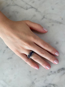 Blue Sapphire Band Ring