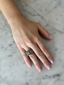 Pink Tourmaline band ring