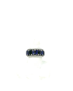 Blue Sapphire Band Ring