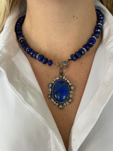 Load image into Gallery viewer, Lapis Lazuli, Moonstone and Diamonds
