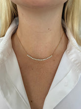 Load image into Gallery viewer, 14K Gold Diamond Bar Necklace
