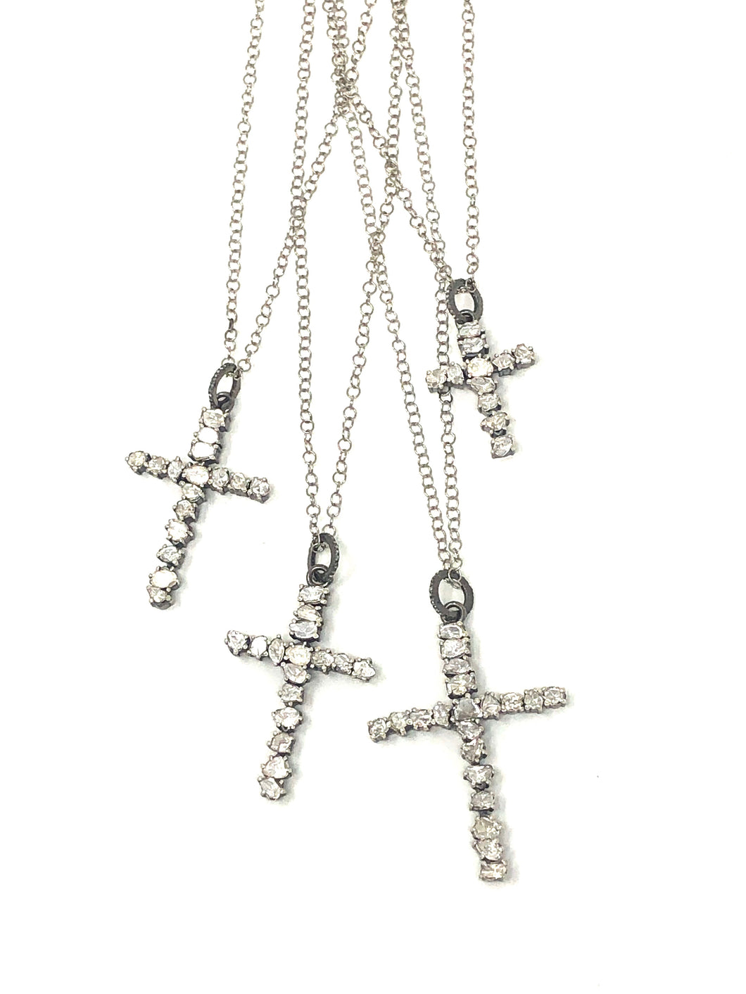 Diamond cross necklace