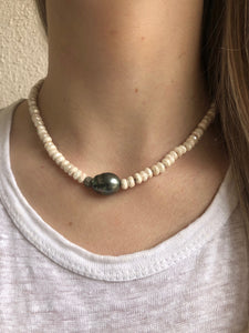 Silverite and Tahitian Pearl